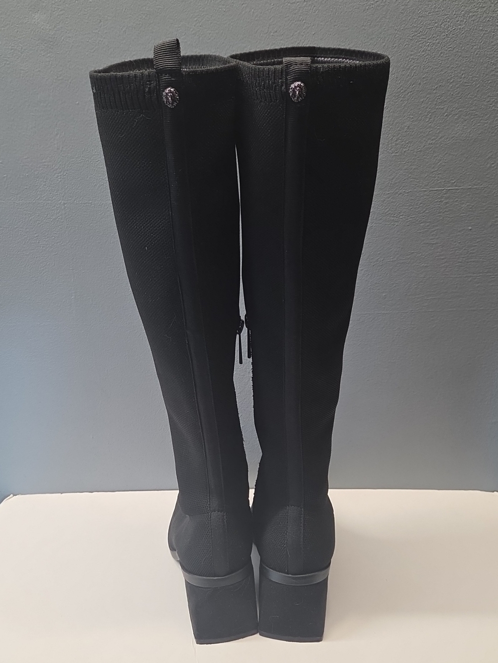 Anne Klein Black Sock Boots Size 7 - Picture 4 of 9